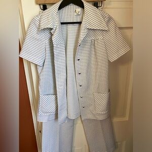 Vintage pants and button up set